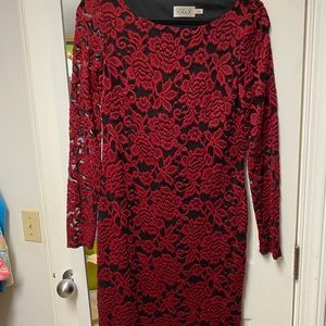 Eliza J red dress size 4.
